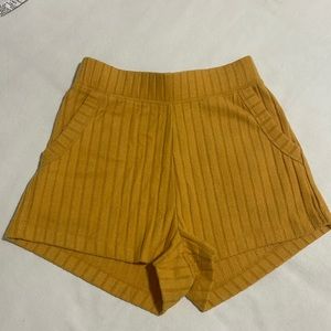 Alo Yellow Lounge Shorts